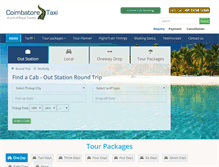 Tablet Screenshot of coimbatoretaxi.com